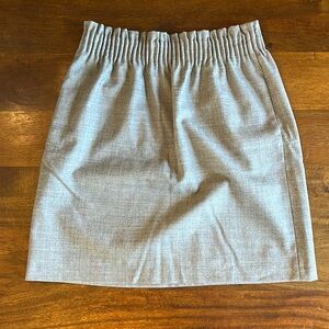 J.Crew Factory Light Grey Wool Sidewalk Skirt